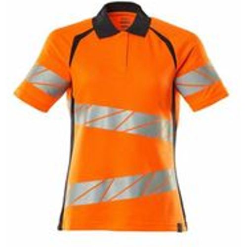 Damen-Polo-shirt 19093-771-14010 Gr. l hi-vis orange/schwarzblau - Mascot - Modalova