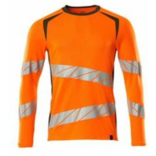 T-Shirt, langarm 19081-771-1433 Gr. s hi-vis orange/moosgrün - Mascot - Modalova