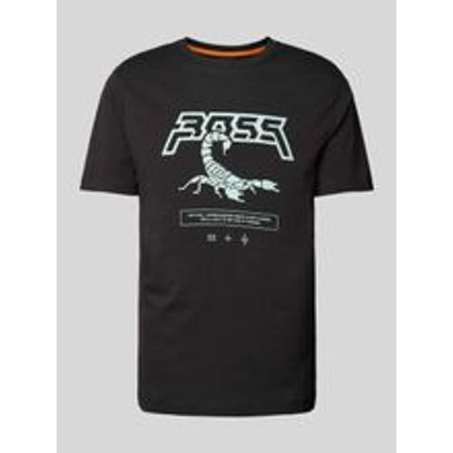 T-Shirt mit Label-Print - Boss Orange - Modalova