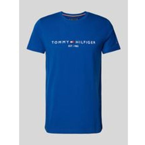 T-Shirt mit Label-Print - Tommy Hilfiger - Modalova