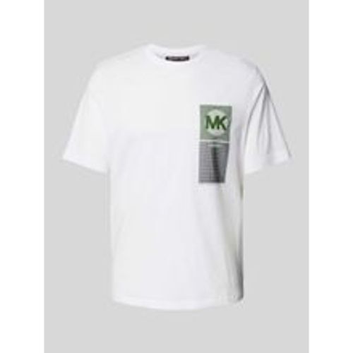 T-Shirt mit Label-Print Modell 'MK BEACON' - Michael Kors - Modalova