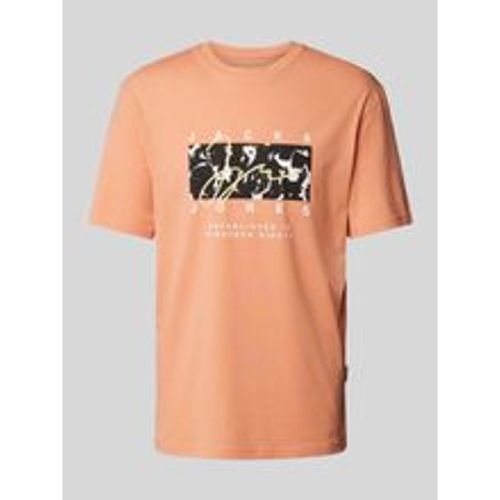 T-Shirt mit Label-Print Modell 'ARUBA' - jack & jones - Modalova