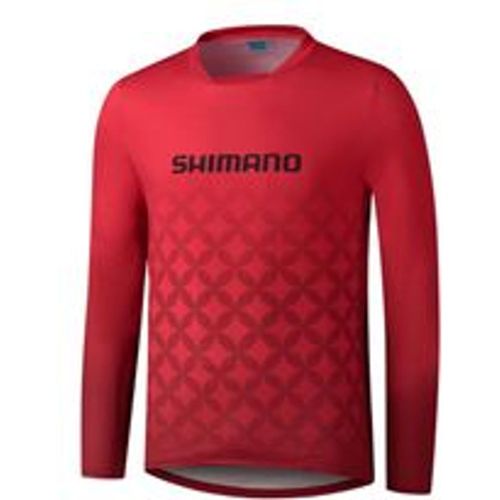 MYOKO L.S. Long Sleeve Jersey, Red - Shimano - Modalova