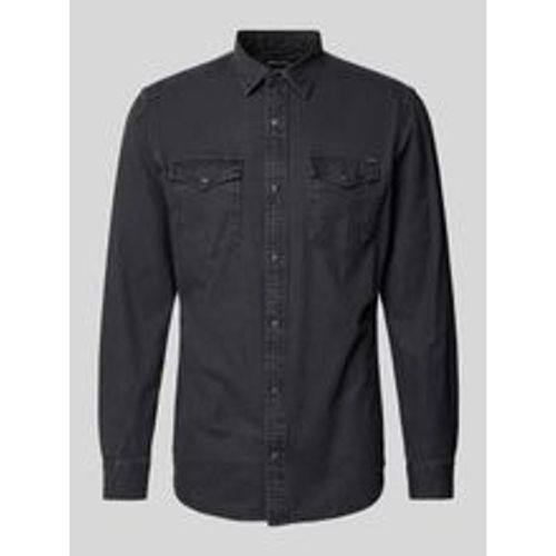 Slim Fit Freizeithemd mit Kentkragen Modell 'ESHERIDAN' - jack & jones - Modalova