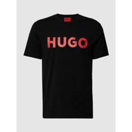 T-Shirt mit Label-Schriftzug Modell 'DULIVIO' - HUGO - Modalova