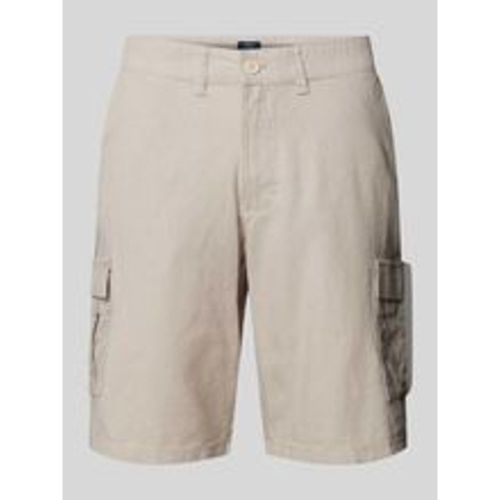 Regular Fit Leinenshorts mit Cargotaschen - McNeal - Modalova