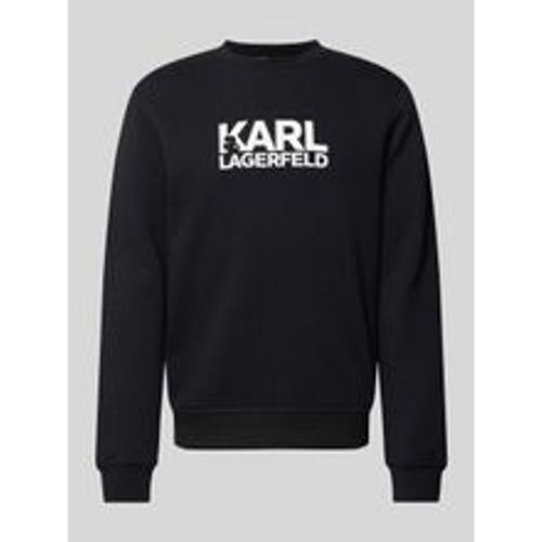 Sweatshirt mit Label-Print - K by KARL LAGERFELD - Modalova