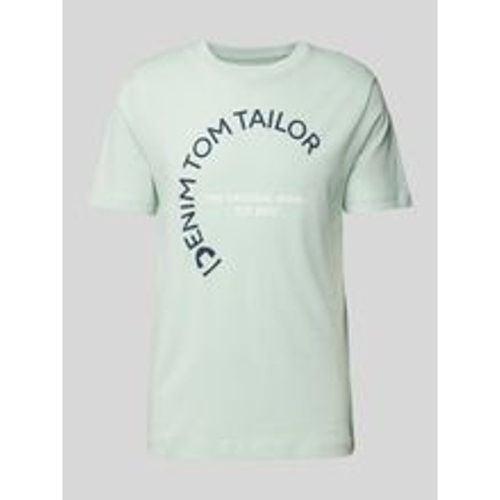 T-Shirt mit Rundhalsausschnitt - Tom Tailor Denim - Modalova