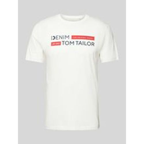 T-Shirt mit Label-Print Modell 'Type H' - Tom Tailor Denim - Modalova