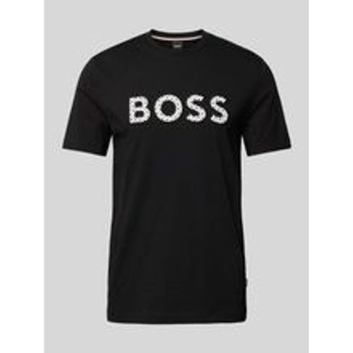 T-Shirt mit Label-Print Modell 'Thompson' - Boss - Modalova