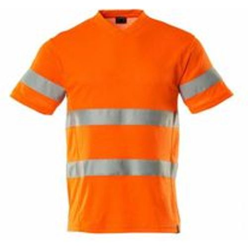 T-Shirt, V-Ausschnitt, moderne Passform T-shirt Gr. l, hi-vis orange - Mascot - Modalova