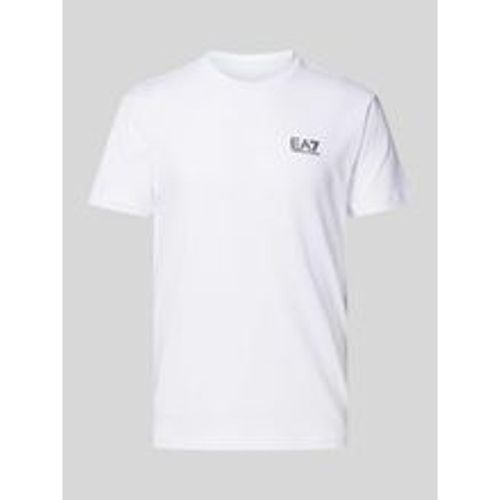 T-Shirt mit Label-Print - EA7 Emporio Armani - Modalova