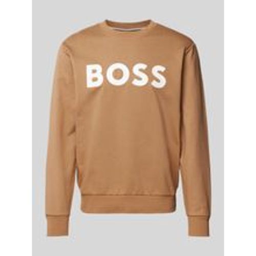 Sweatshirt mit Label-Print Modell 'Soleri' - Boss - Modalova