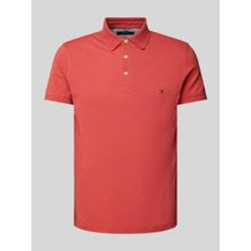 Slim Fit Poloshirt mit Logo-Stitching - Tommy Hilfiger - Modalova