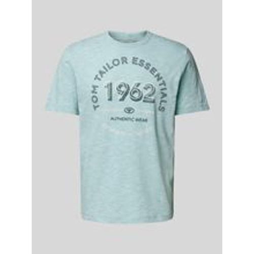 T-Shirt mit Label-Print - Tom Tailor - Modalova