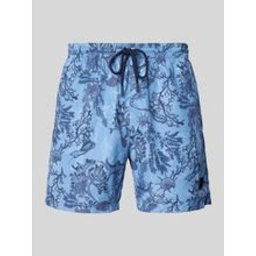 Badehose mit Label-Patch Modell 'Reel' - Boss - Modalova