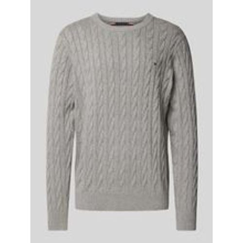 Strickpullover mit Zopfmuster - Tommy Hilfiger - Modalova