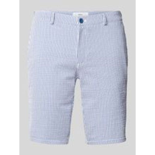 Slim Fit Bermudas mit Streifenmuster Modell 'SILVIO' - BRAX - Modalova