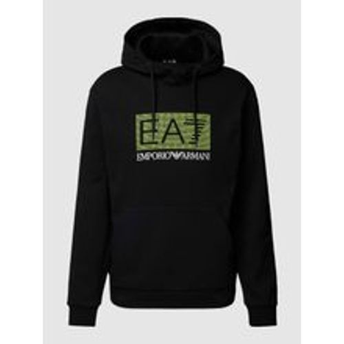 Hoodie mit Label-Print Modell 'FELPA' - EA7 Emporio Armani - Modalova