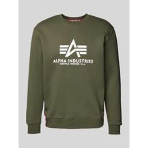 BASIC SWEATER' mit Logo-Print - alpha industries - Modalova