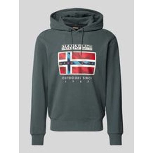 Hoodie mit Label-Print Modell 'BIG FLAG' - Napapijri - Modalova