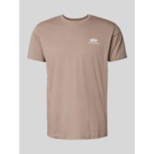 T-Shirt mit Label-Print - alpha industries - Modalova