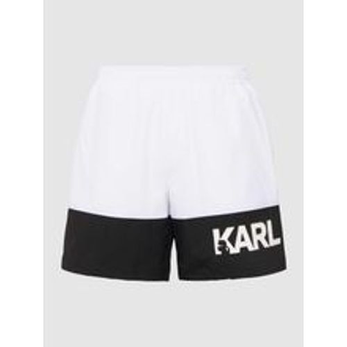 Badehose mit Eingrifftaschen - Karl Lagerfeld Beachwear - Modalova