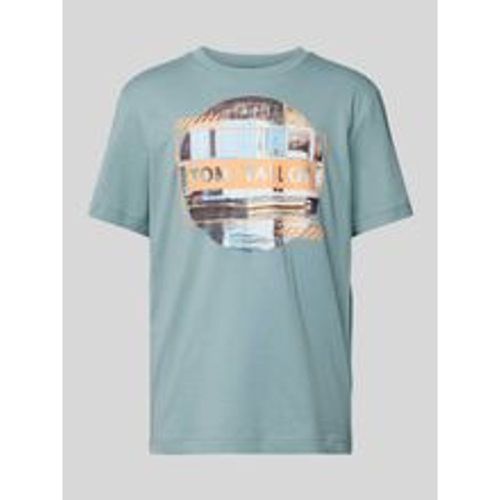 T-Shirt mit Label-Print - Tom Tailor - Modalova