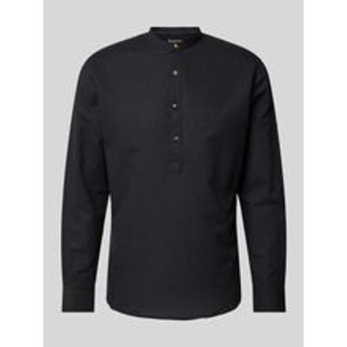 Regular Fit Leinenhemd mit Stehkragen - jack & jones - Modalova