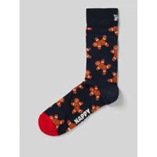 Socken mit Motiv-Stitchings Modell 'SMU GINGER BREAD' - Happy Socks - Modalova