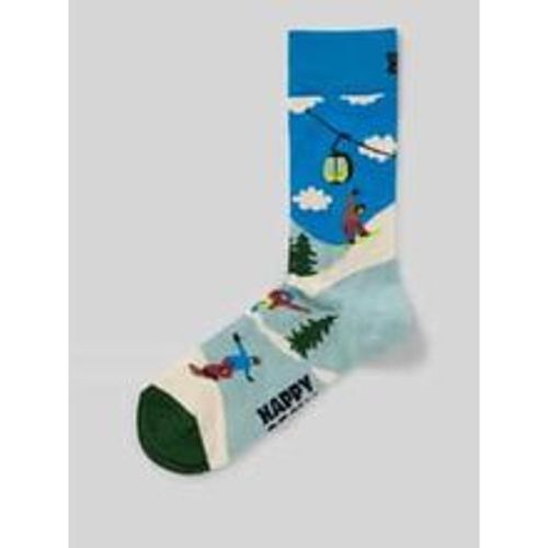 Socken mit Motiv-Print Modell 'Snowboard' - Happy Socks - Modalova