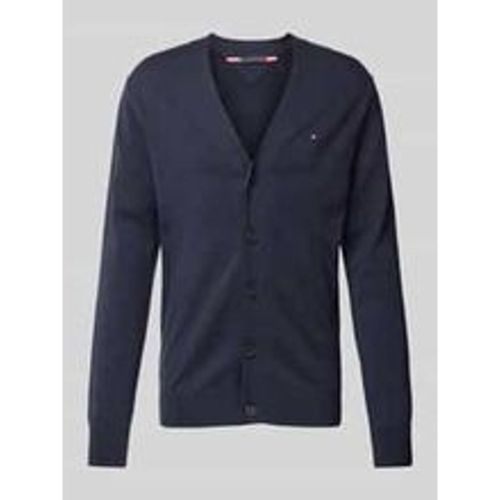 Strickjacke mit Label-Stitching - Tommy Hilfiger - Modalova