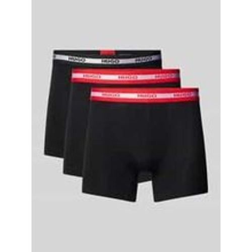 Boxer Briefs im 3er-Pack aus Baumwoll-Stretch mit Label-Bund - HUGO - Modalova