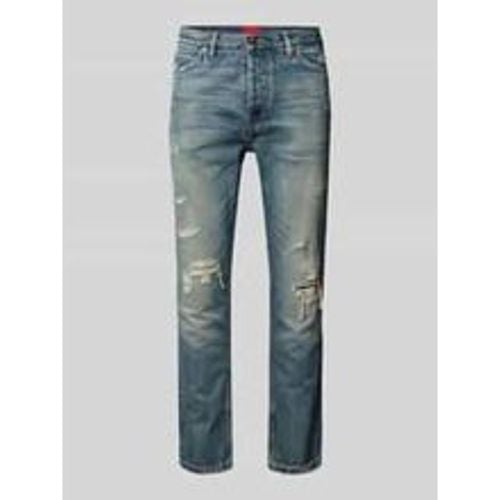 Straight Leg Jeans im Destroyed-Look Modell ' 634' - HUGO - Modalova