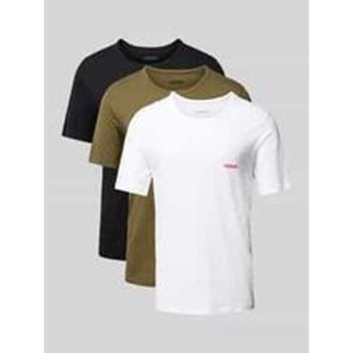 Regular Fit T-Shirt mit Label-Print im 3er-Pack - HUGO - Modalova