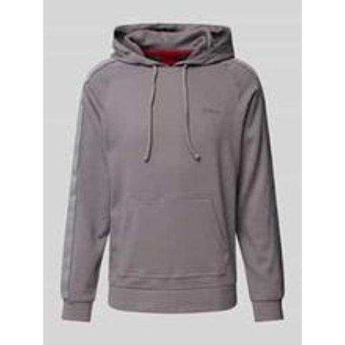 Hoodie mit Label-Stitching - HUGO - Modalova