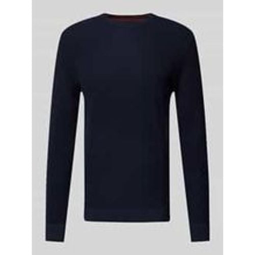 Regular Fit Strickpullover mit geripptem Rundhalsausschnitt - Tom Tailor - Modalova