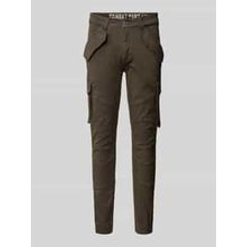 Tapered Fit Cargohose mit Pattentaschen Modell 'COMBAT PANT' - alpha industries - Modalova