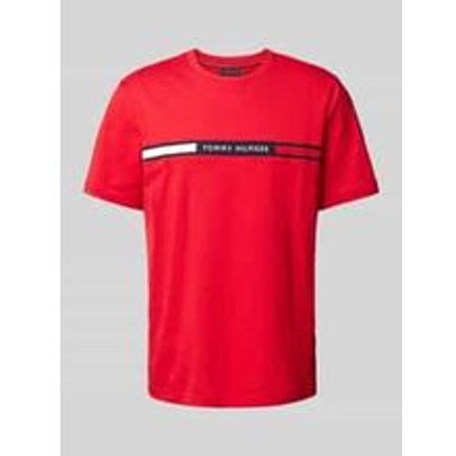 Regular Fit T-Shirt mit Label-Stitching - Tommy Hilfiger - Modalova