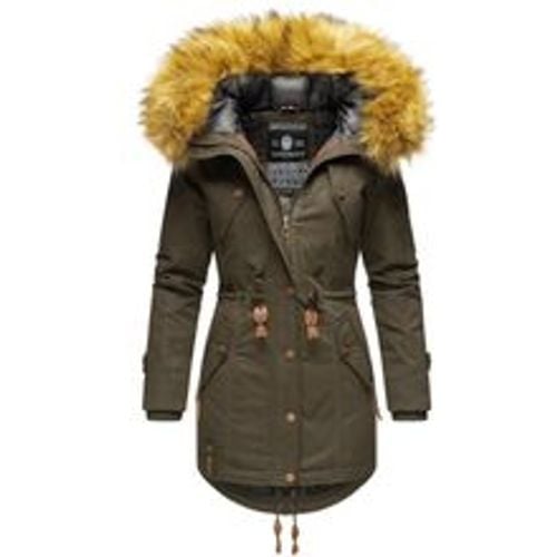 Damen Wintermantel stylischer Winterparka mit abnehmbarem Kunstfell Laviva Princess - Marikoo - Modalova