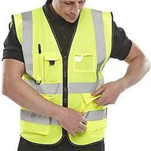 B Seen Hi-Vis Executive Weste Hohe Sichtbarkeit 4XL Gelb - Fashion24 DE - Modalova