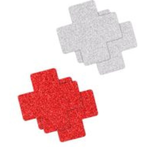 Pretty Pasties - Glitter Cross, 2 Paar - NS Novelties - Modalova