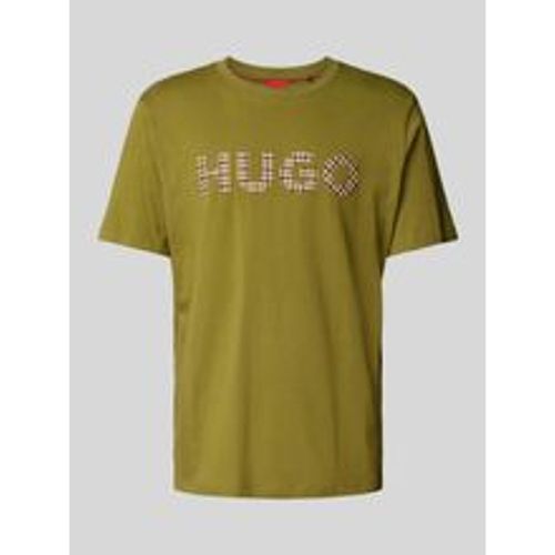 T-Shirt mit Label-Print Modell 'Dulivio' - HUGO - Modalova