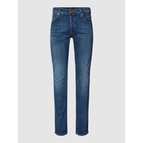 Slim Fit Jeans mit Label-Patch Modell 'GLENN' - jack & jones - Modalova