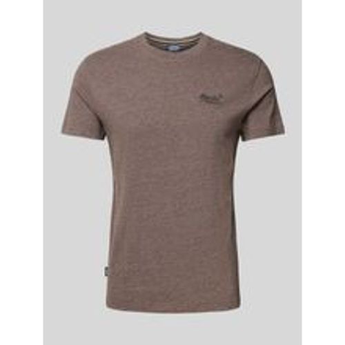 T-Shirt mit Label-Stitching - Superdry - Modalova