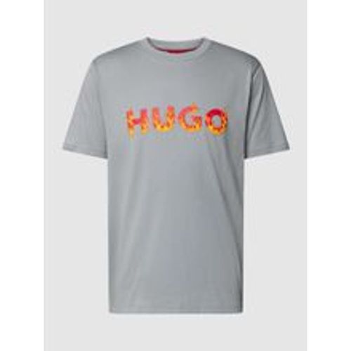 T-Shirt mit Label-Print Modell 'Danda' - HUGO - Modalova