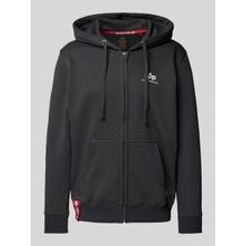 Sweatjacke mit Label-Print - alpha industries - Modalova