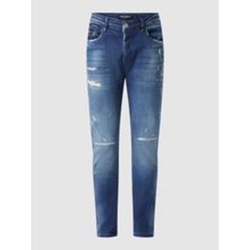 Slim Fit Jeans im Used-Look - ER Elias Rumelis - Modalova