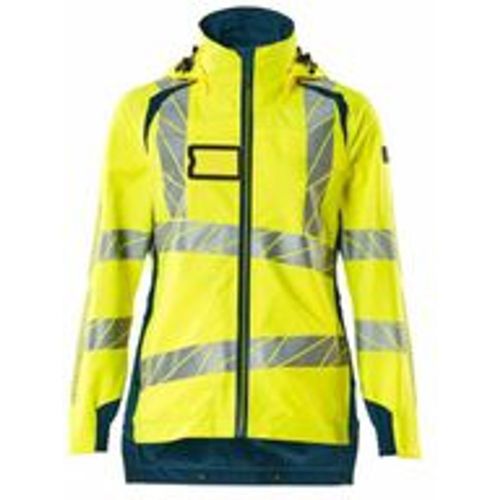 Hard Shell Jacke, Damen, leichtem Futter Jacke Gr. 4XL, hi-vis gelb/dunkelpetroleum - Mascot - Modalova