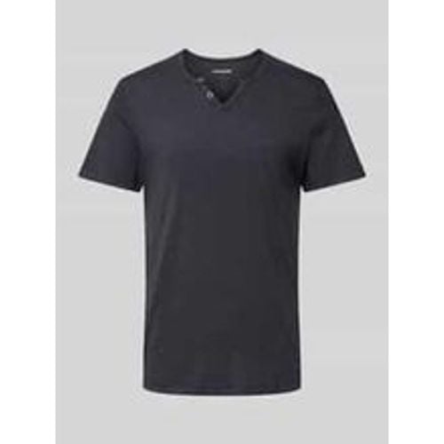 T-Shirt mit V-Ausschnitt Modell 'SPLIT' - jack & jones - Modalova